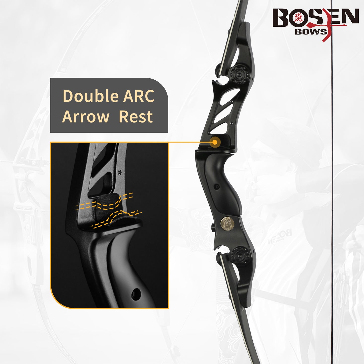 17" Riser HORN STANDARD Longbow ILF Limb HUNTING Traditional 62" Bow For Archery