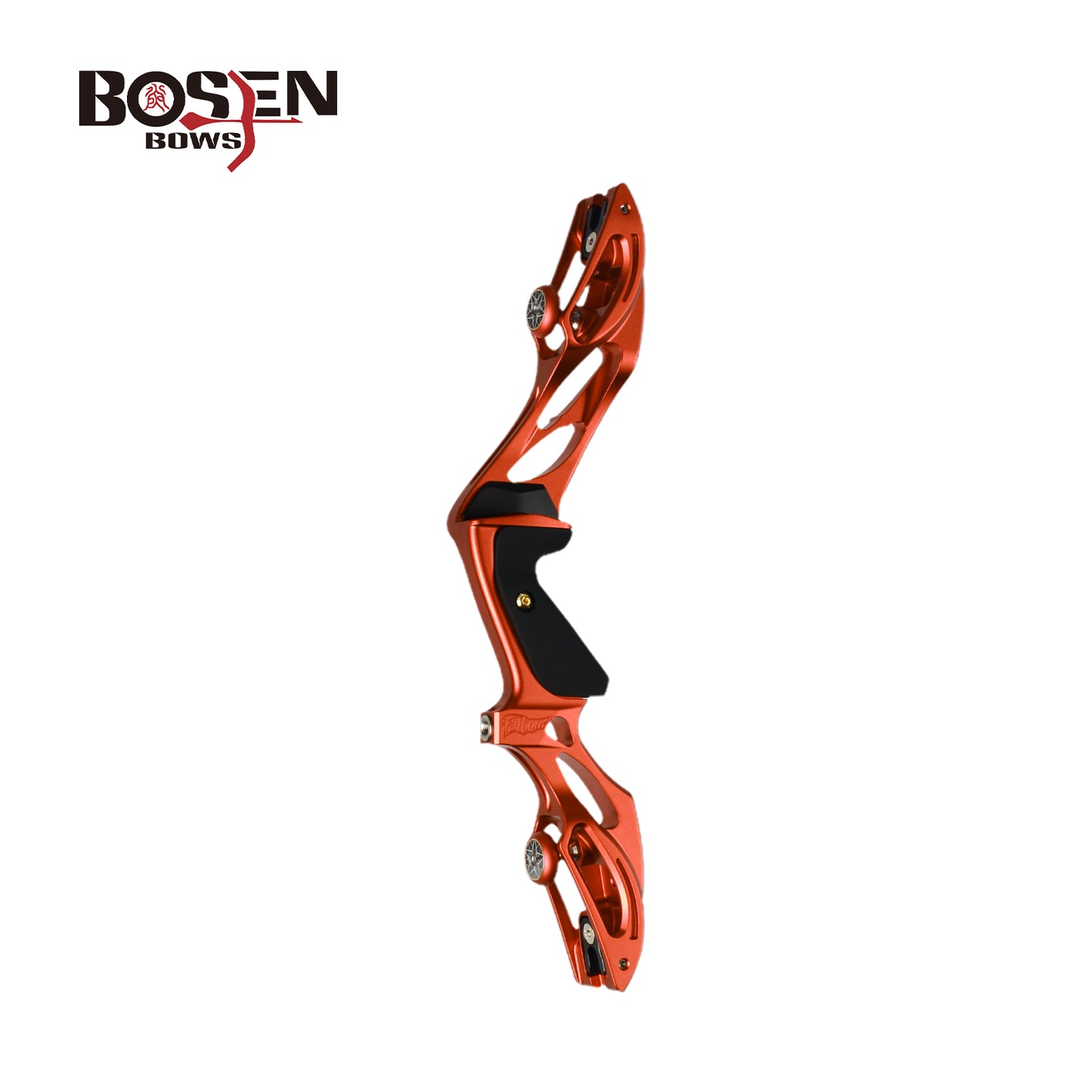 BOSEN ARCHERY FALCON 17" 19" ILF Hunting Riser — CNC Aluminum Forward Grip High-Speed Geometry — ILF Adjustable Limb Bolt Weight Slots