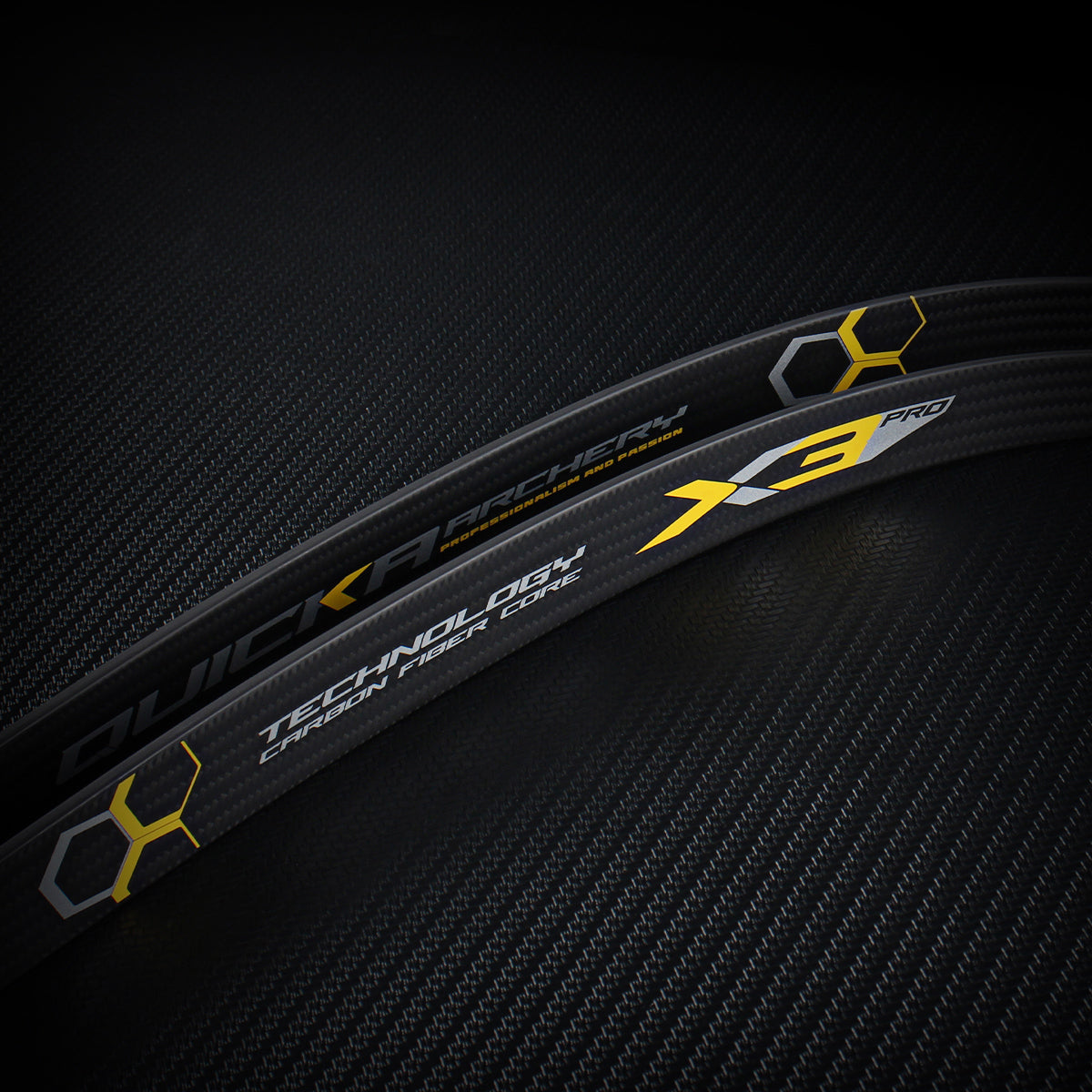 X3PRO / X3P Full Carbon Recurve Limbs | 99.9% Carbon | HT-HP Compression Molded | 68" M & 70" L Custom | ILF Metal Riser