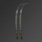 Ein Paar schwarze Bosen X1PRO Recurve-Wurfarme