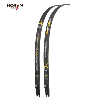 X3PRO / X3P Full Carbon Recurve Limbs | 99.9% Carbon | HT-HP Compression Molded | 68" M & 70" L Custom | ILF Metal Riser