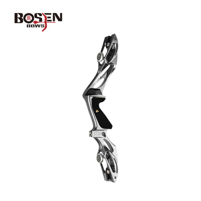 BOSEN ARCHERY FALCON 17" 19" ILF Hunting Riser — CNC Aluminum Forward Grip High-Speed Geometry — ILF Adjustable Limb Bolt Weight Slots