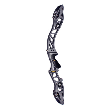 Bosen Venus 25" ILF Riser | Die-Cast Aluminum + CNC Rear | Target & Barebow | Harmonic Dampeners | Titanium Grey / Champagne Gold