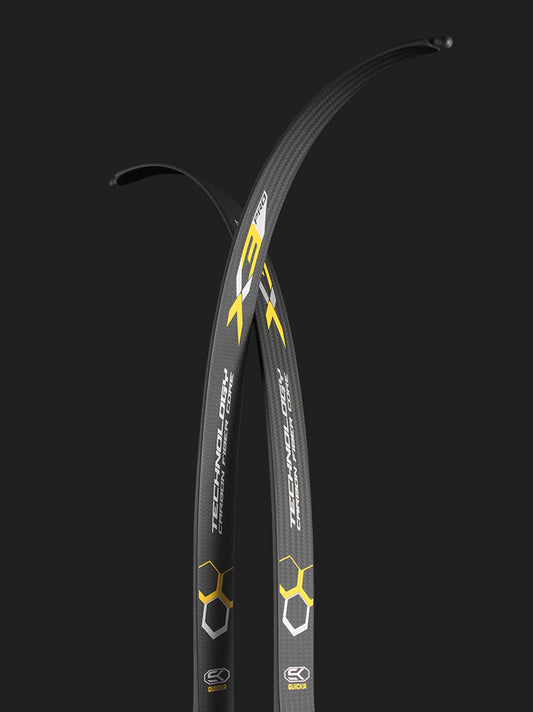 BOSEN ARCHERY X3PRO / X3P Full Carbon Recurve Limbs | 99.9% Carbon | HT-HP Compression Molded | 68" M & 70" L Custom | ILF Metal Riser